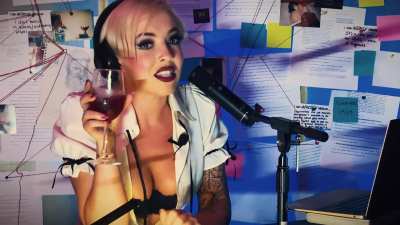 Tune in for an exhilarating true crime reading while sitting on a Motorbunny