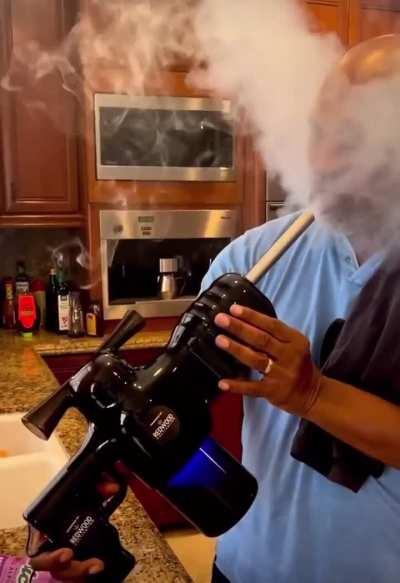 Mike Tyson shoots you with vaporizer gun
