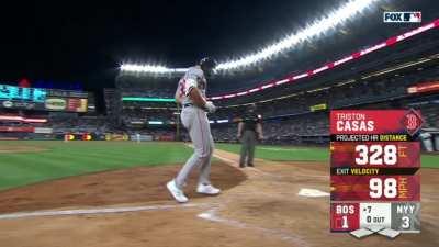 [Highlight] [Highlight] Triston Casas hits a porch shot for this 3rd career HR