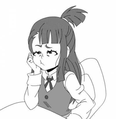 Akko sleeping in class :C