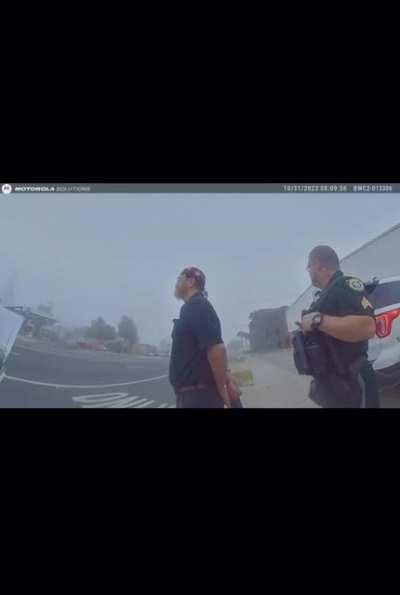 A legally blind man walking home from jury duty was arrested for resisting, after an officer mistakenly identified a walking stick in his pocket for a weapon