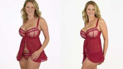 My friends aunt is a curvy model