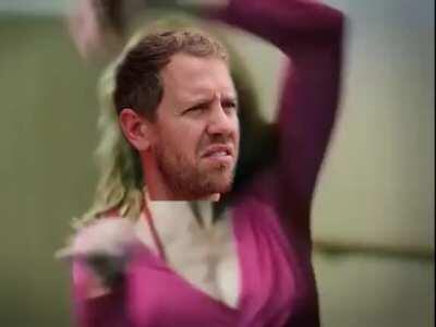 Sebastian Vettel performing Madonnas 