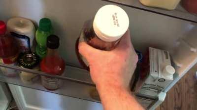 putting away ketchup