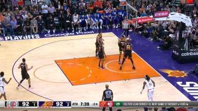 [Highlight] Westbrook with the airball pass to Plumlee for the and-one