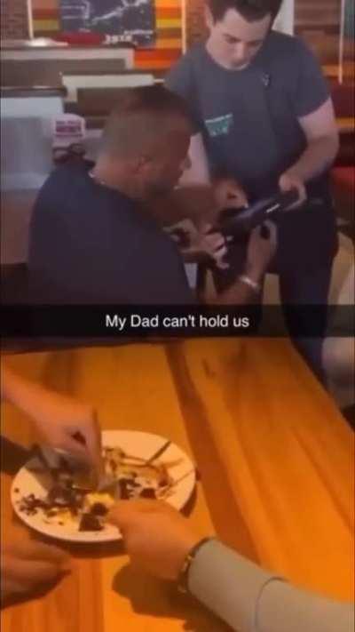 Look at His eyes!!! Poor Man 💀