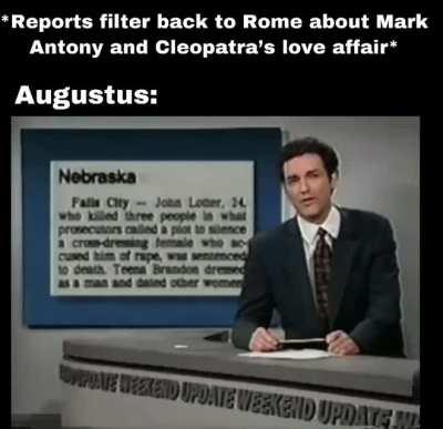 Augustus might have had a point.