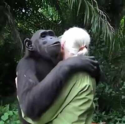 That warm hug, can melt a heart.