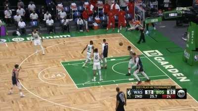 [Highlight] Westbrook hustles and hammers the putback jam