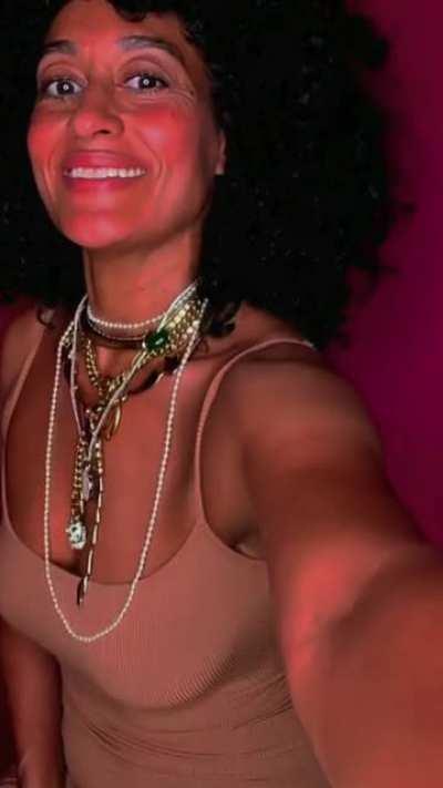 She's testing the lighting for us to witness her see-through outfit better 🔥