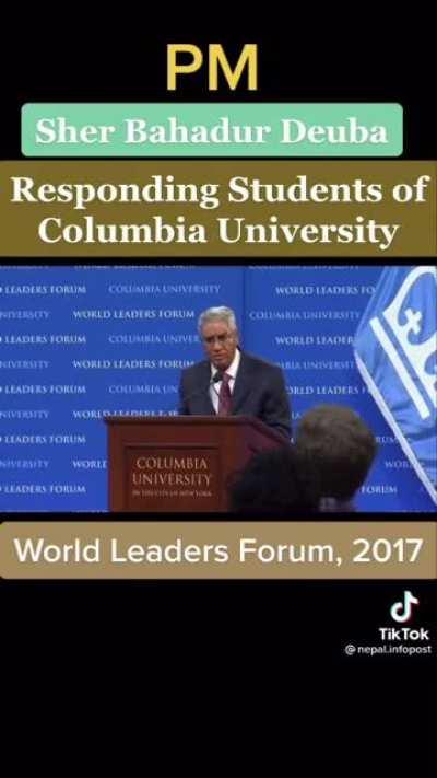 Most English speaking Nepali pm