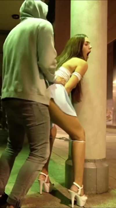 cumshot on the street