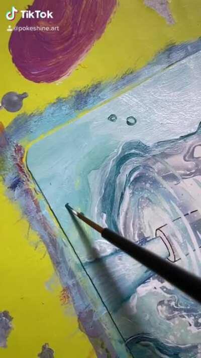 Blastoise Pokémon Card Alter ✨I always have so much painting and extended the art on pokémon cards 🌊💦 - pokeshine.art