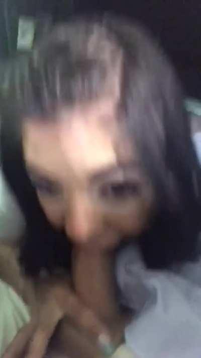 Gina Valentina warming up before a scene