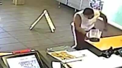 McDonalds manager whips blender at customer for throwing food