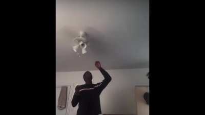 The man’s hand was crushed and mangled.