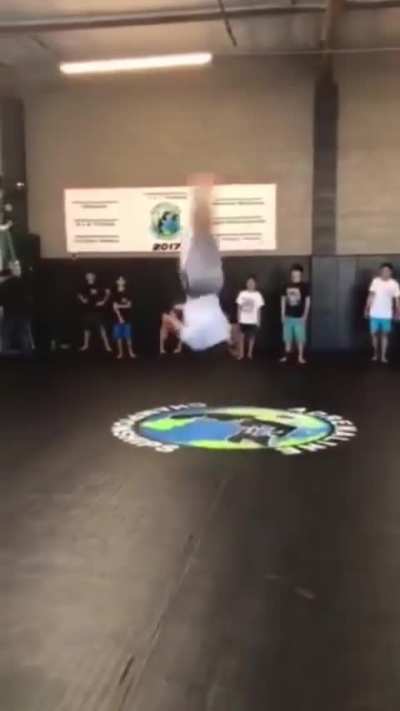 Backflip from sitting down (source link in description)