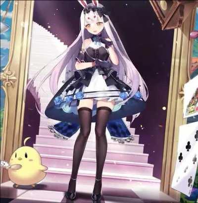 Shimakaze's new Live2D skin has interactive thigh highs!