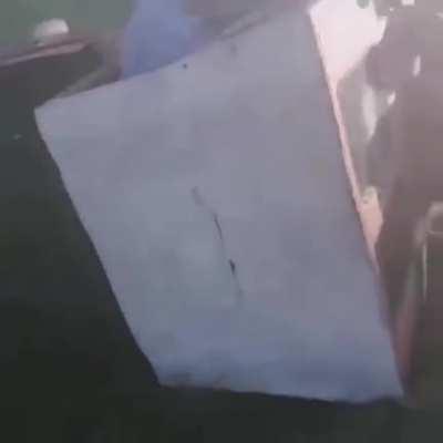 Helping a friend pull his truck.