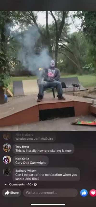 Dustin Dern lands a kickflip