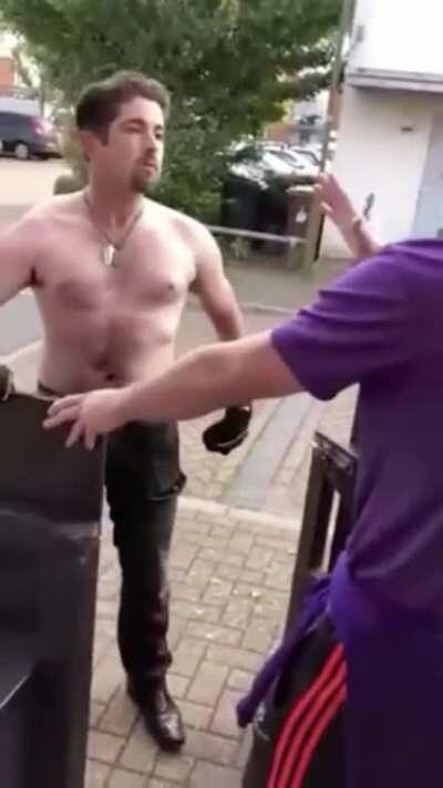 Tough guy meets elbow