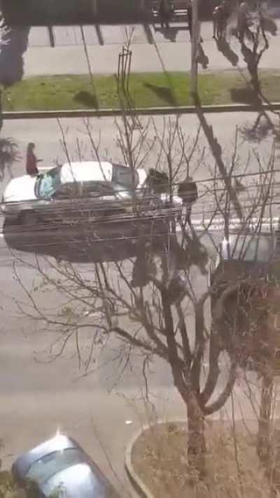 Let me walk around hitting cars. Skip to 1:00 for the prize