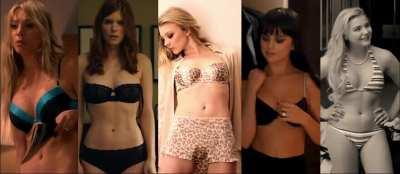 Kaley Cuoco vs. Kate Mara vs. Natalie Dormer vs. Selena Gomez vs. Chloë Grace Moretz
