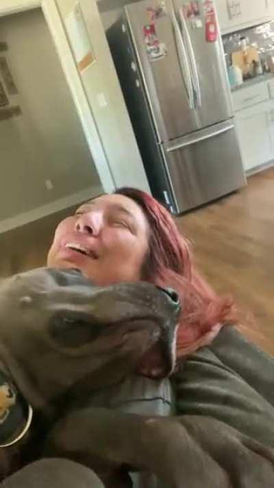 I swear she’d crawl into my skin if she could