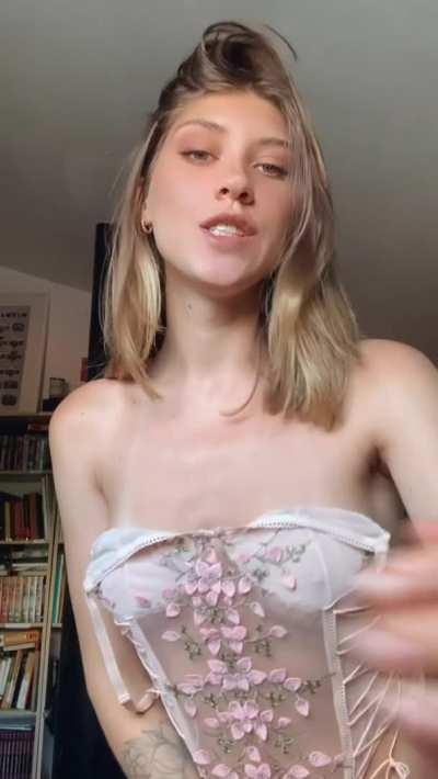 I should honestly get a boyfriend who likes bodysuits! and I can detach it down there whenever I want! What do you think?