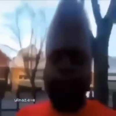 Look at the massive, huge, uncharacteristic, forehead