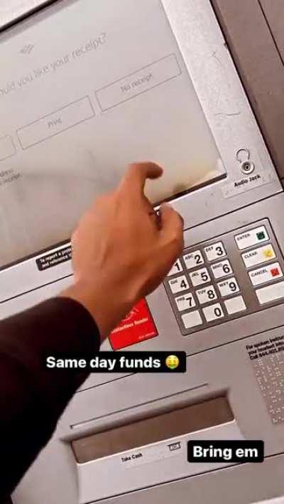 BofA Tapp in Same Day Funds 💰🤑