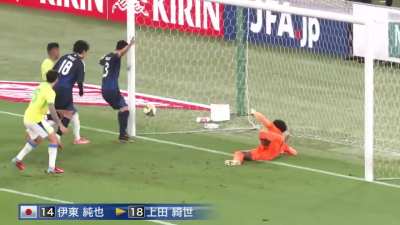 Goal Ayase Ueda | Japan 3-2 Brazilië