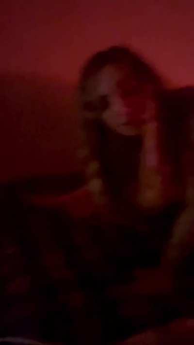 Surprising my hubby when he got home from work ;)