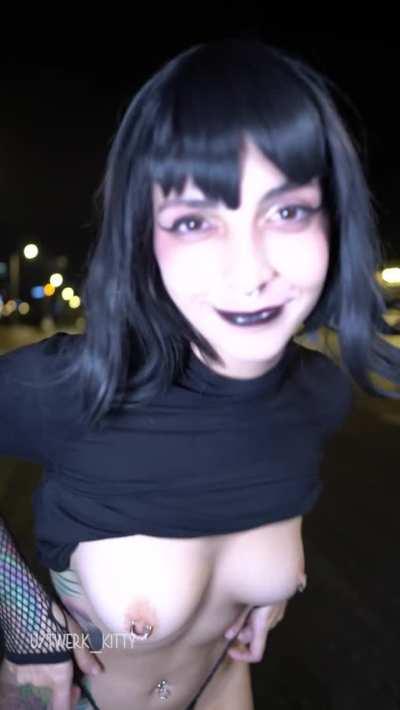 Mavis Dracula from Hotel Transylvania out on the town by me, Twerk Kitty