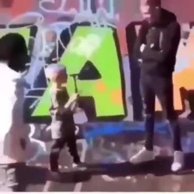 Kid with hammer Vs a russian guy