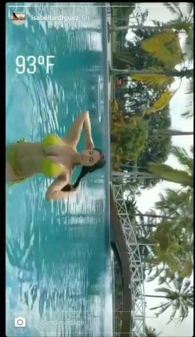 Video from her IG story some time ago