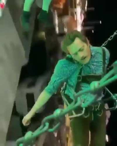 Enjoying the rides at the Oktoberfest