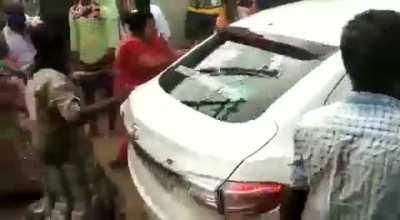 High HDI Mallus with 100% literacy spit on doctors car. 