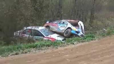 Leisurely drive through the woods