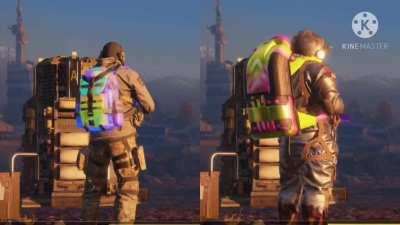 Can anyone explain why backpacks are supersized on a space monkey?