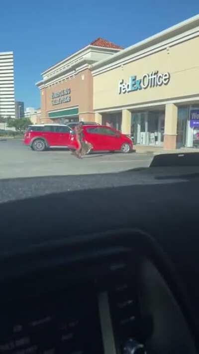 NSFW 9:30 AM - busy street in downtown Houston