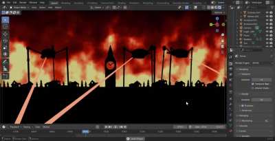 Im planning to make entire animation with artilleryman and the fighting machine