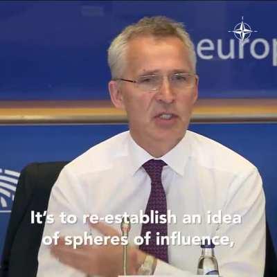 The NATO Secretary General Jens Stoltenberg briefly explains why we must help Ukraine