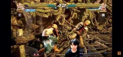 Lowhigh demonstrating inhuman reaction timing.