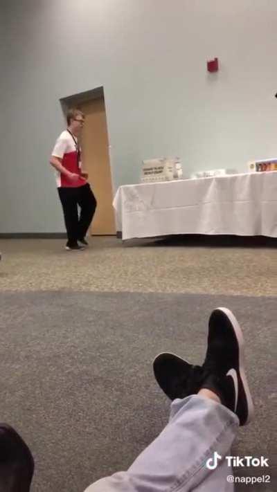 This man literally died