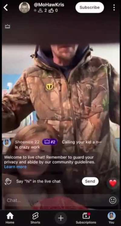 Disgusting dad calls his daughter the N word