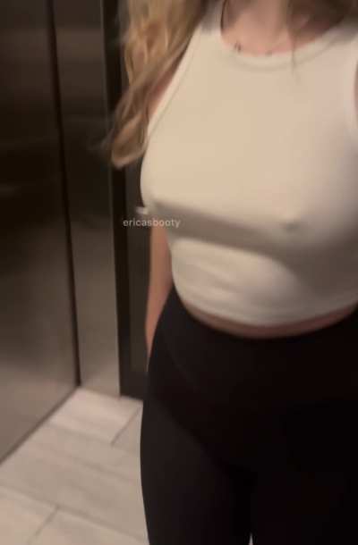 it was a little bit cold in the elevator