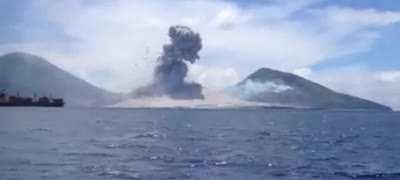 A Volcanic shockwave.........