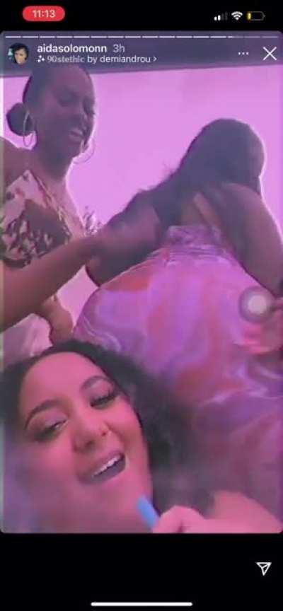 She was shaking that thing