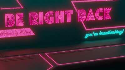 I made this brb screen for pewds CyberPunk live streams. Second attempt at getting it noticed.